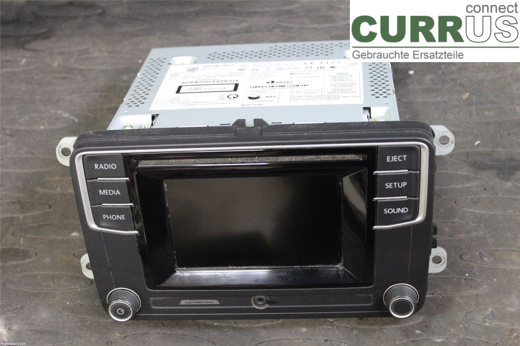 VW TRANSP/CARAVELLE 16- Radio CD / Multimedia panel 1K8 035 150 D CXGB