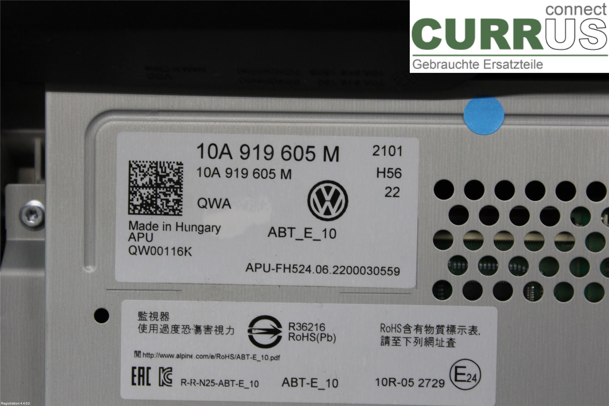 VW ID.4  21- car-part-types.display 10A919605MQWA EBJA