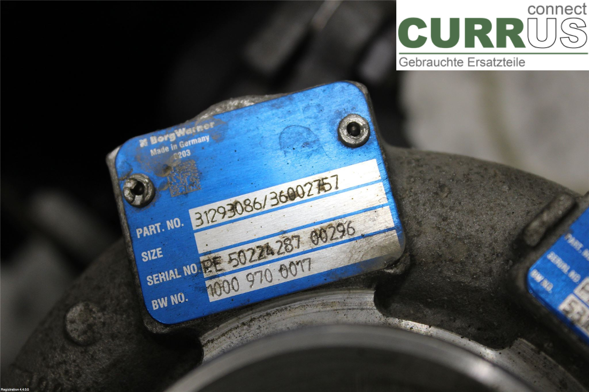 VOLVO V60  14-18 Turbolader 36010145 D5244T17