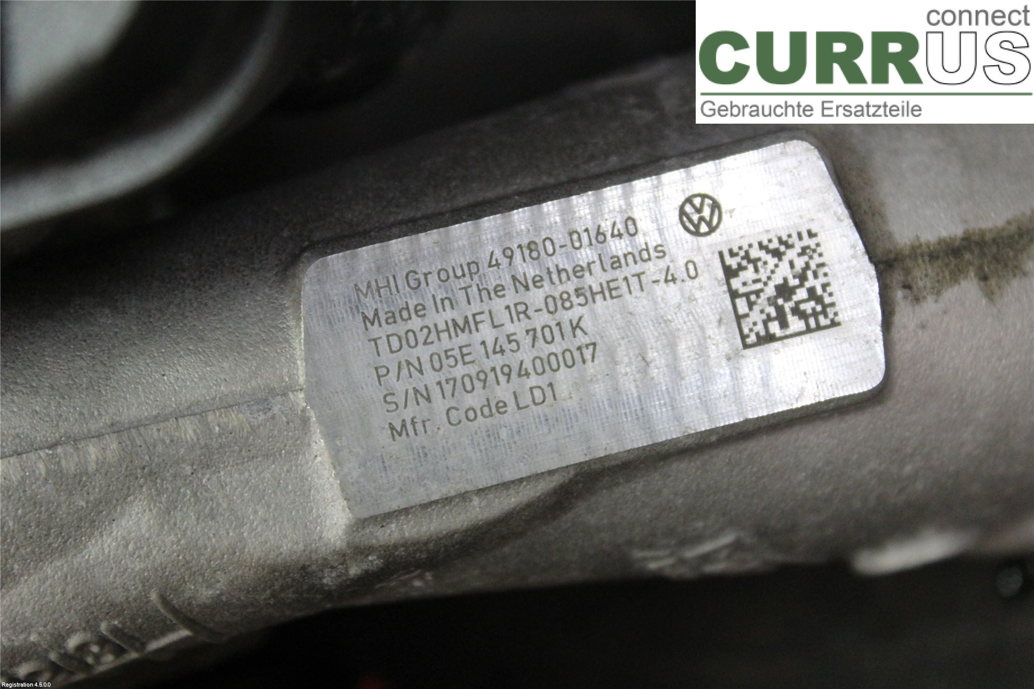 VW GOLF / E-GOLF VII   13-20 Turbo charger 05E145701K DPCA