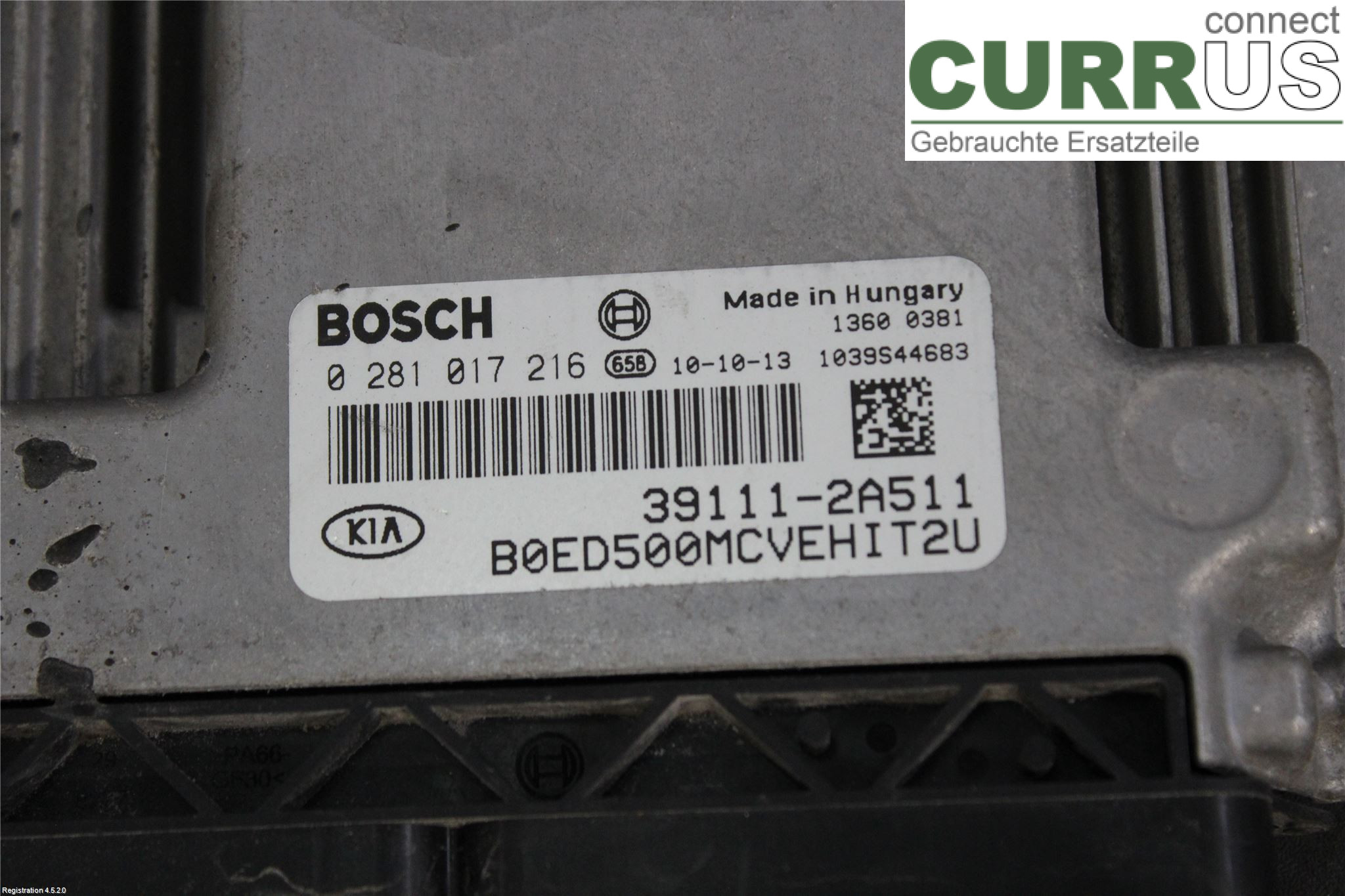 KIA CEE´D   06-12 Unité de contrôle moteur diesel (ECU) 391112A511 D4FB-H