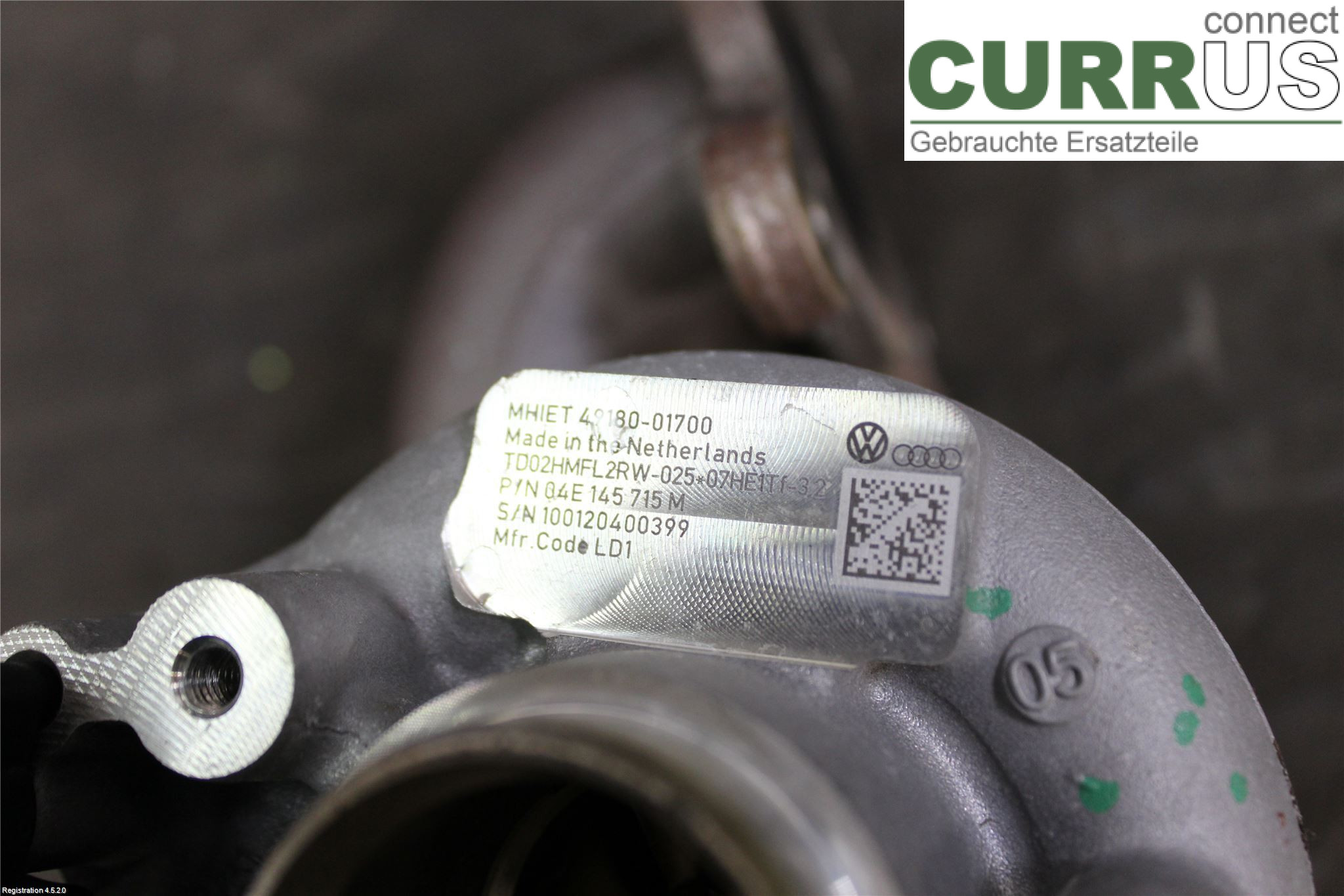 VW GOLF / E-GOLF VII   13-20 Turbocompresseur 04E145715M DGEA
