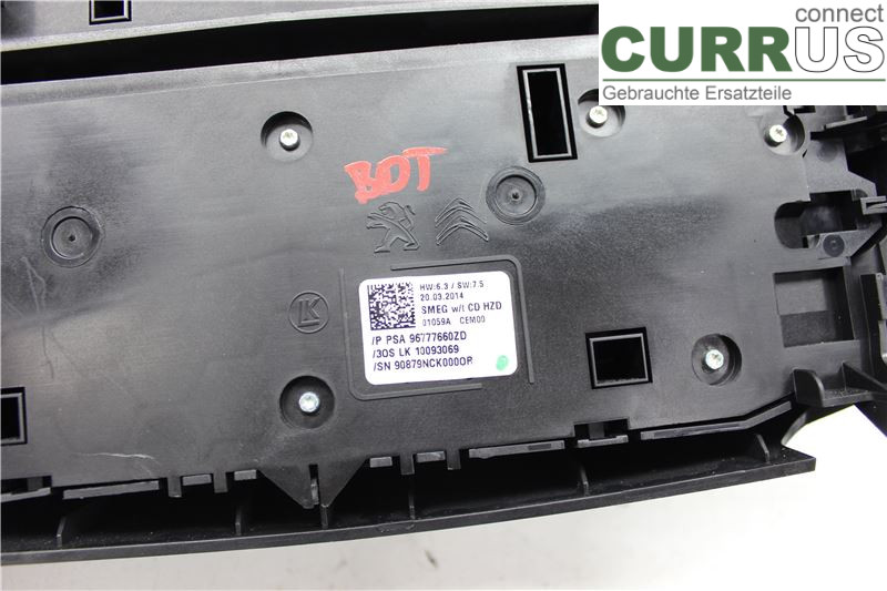 PEUGEOT 308  14-21 Radio CD / Multimedia panel 96777660ZD 9HC