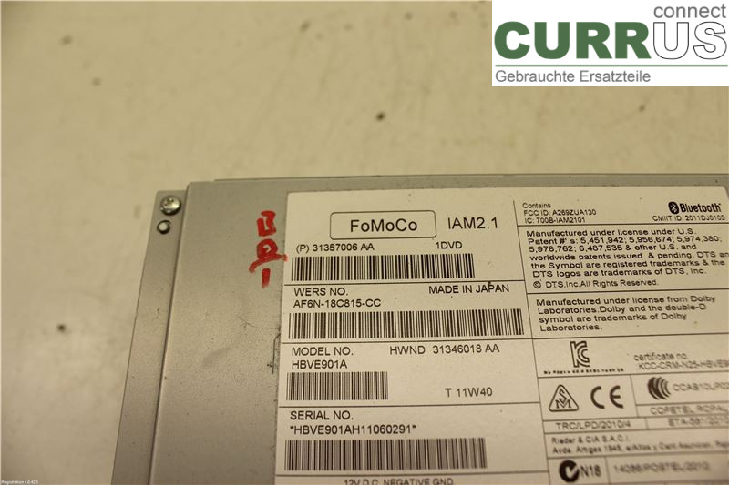 VOLVO V70      08-13 Radio CD / Multimedia panel 31357006 