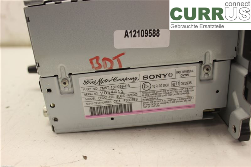 FORD FOCUS     08-11 Radio CD / panel multimedialny 7M5T18C939EB 