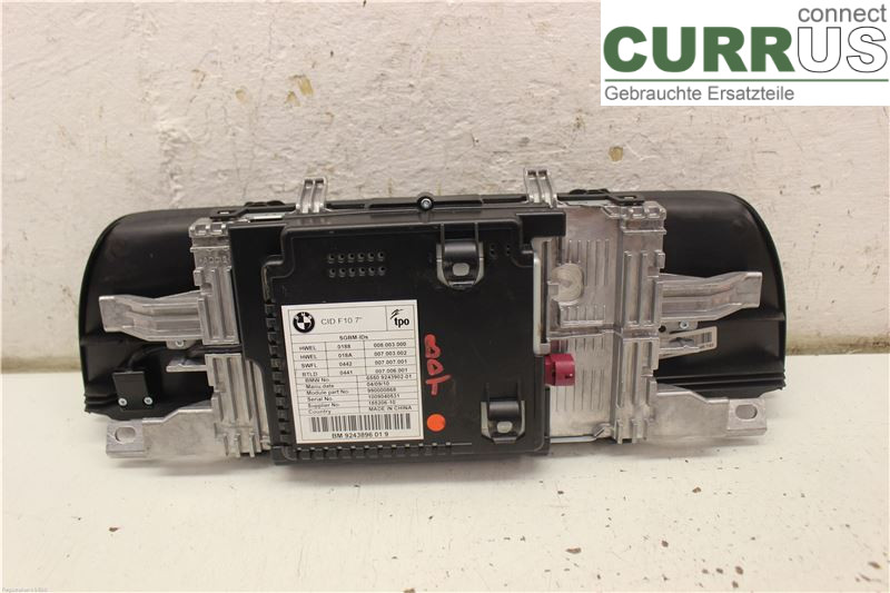 BMW F10/F11/F18  09-17 Radio CD / panel multimedialny 65509266384 N47-D20C