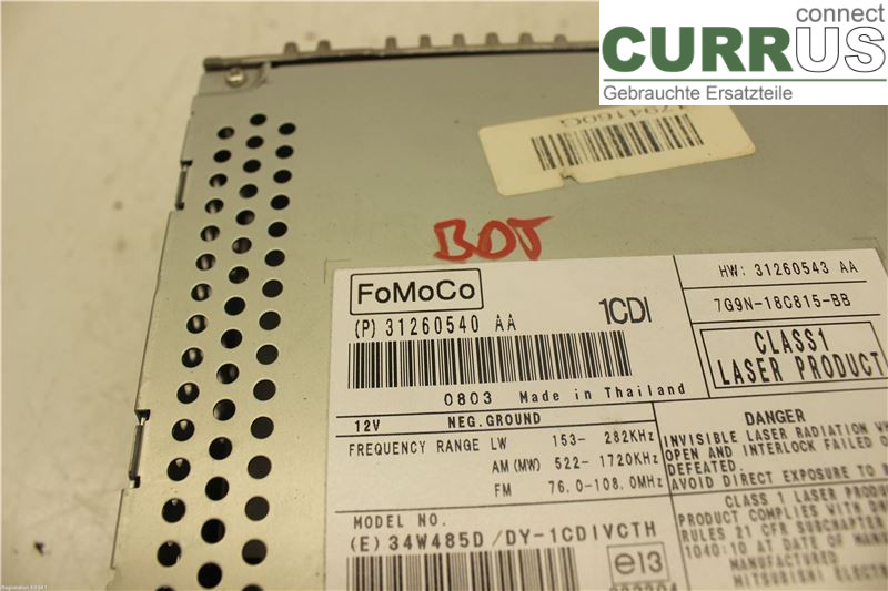 VOLVO V70      08-13 Radio CD / Multimedia panel 36050928 D5244T4