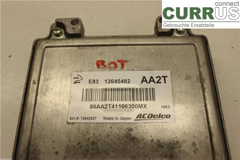 CHEVROLET AVEO Unité de contrôle moteur (ECU) 12645482 A12XER