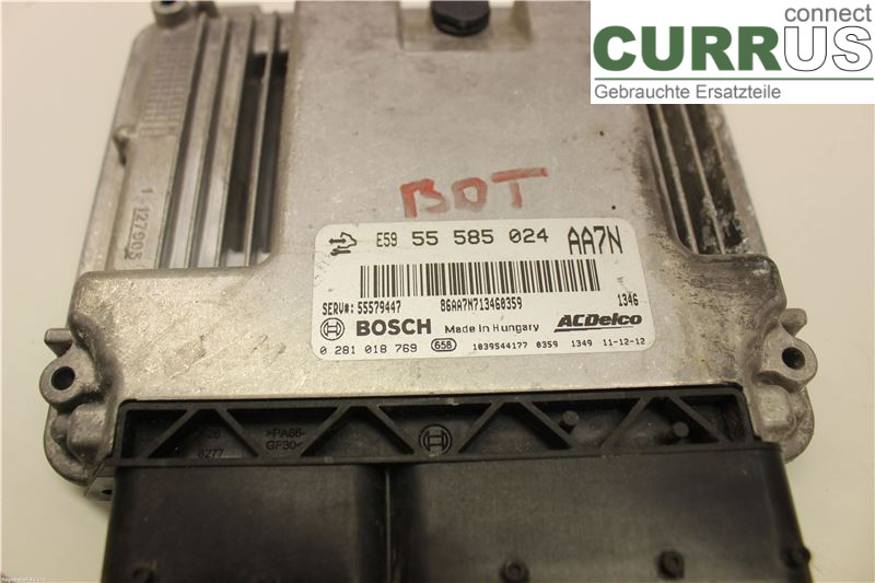 OPEL ZAFIRA  C  12-19 Engine Control Unit Diesel (ECU) 55579447 A20DT