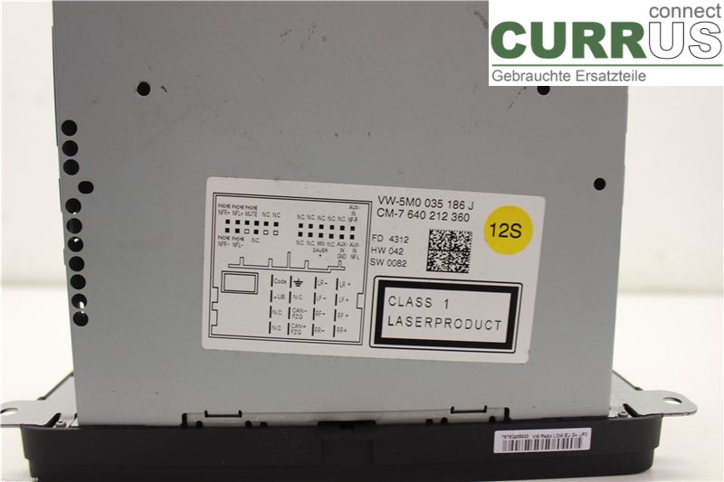 VW POLO       10-17 Radio CD / Multimedia panel 5M0035186J CBZC