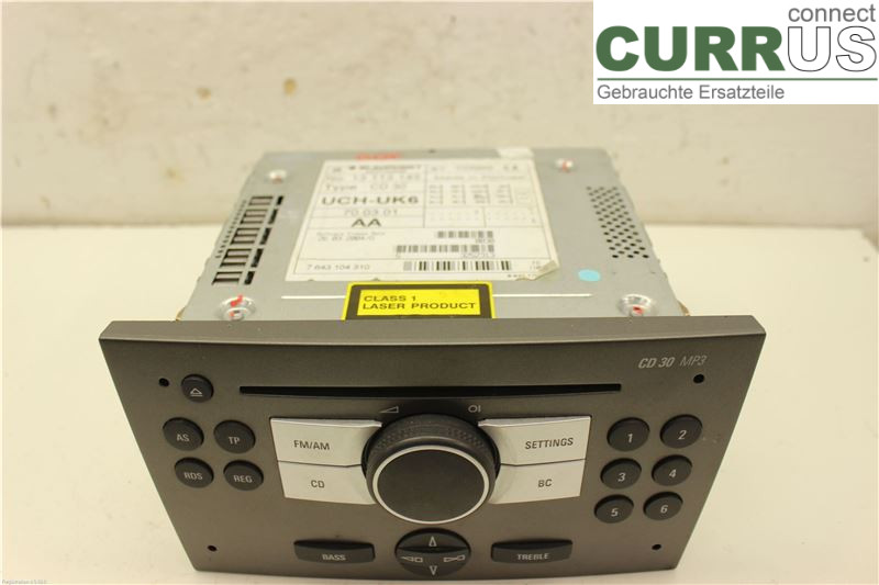 OPEL VECTRA C 02-05 Radio CD / Multimedia panel 93184766 Z22YH