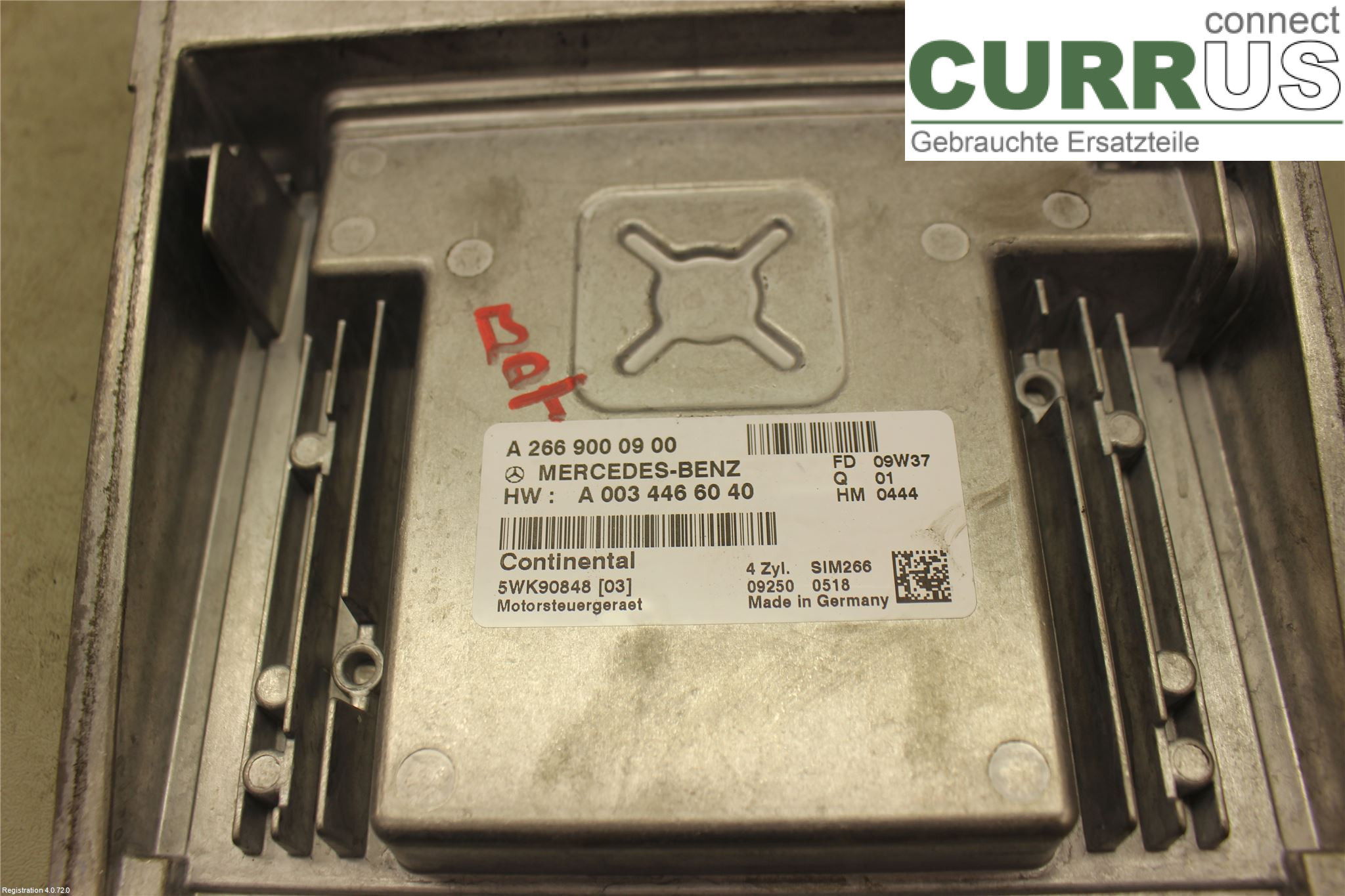 MB B-KLASS (W245)   05-12 Motorens styreenhed (ECU) A0034466040 M266.940