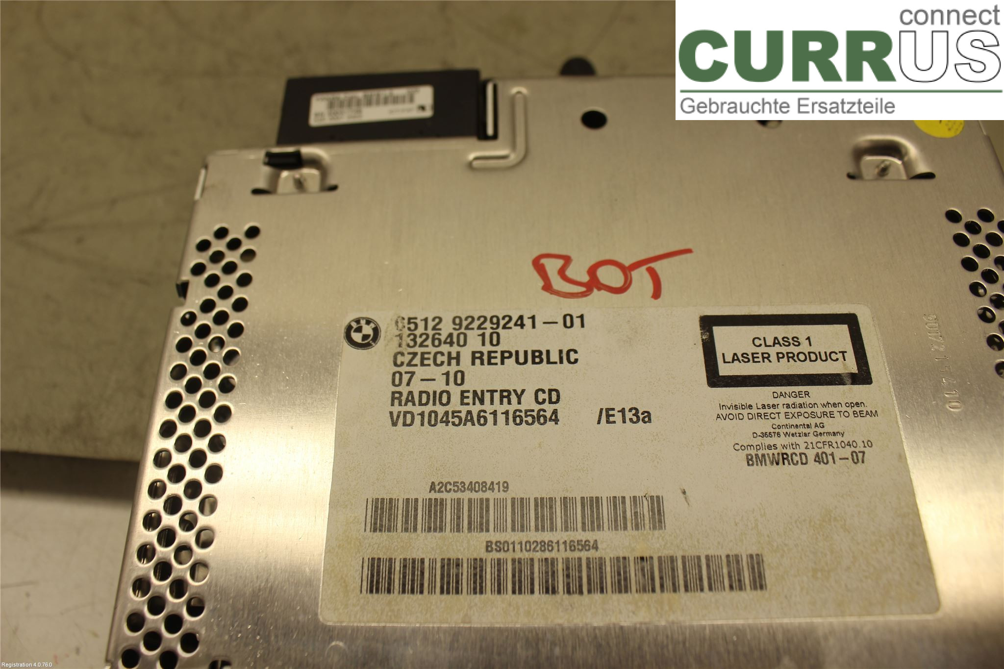 BMW 1 E87/81 5D/3D 03-11 Radio CD / Multimedia panel 65129299443 N47-D20A