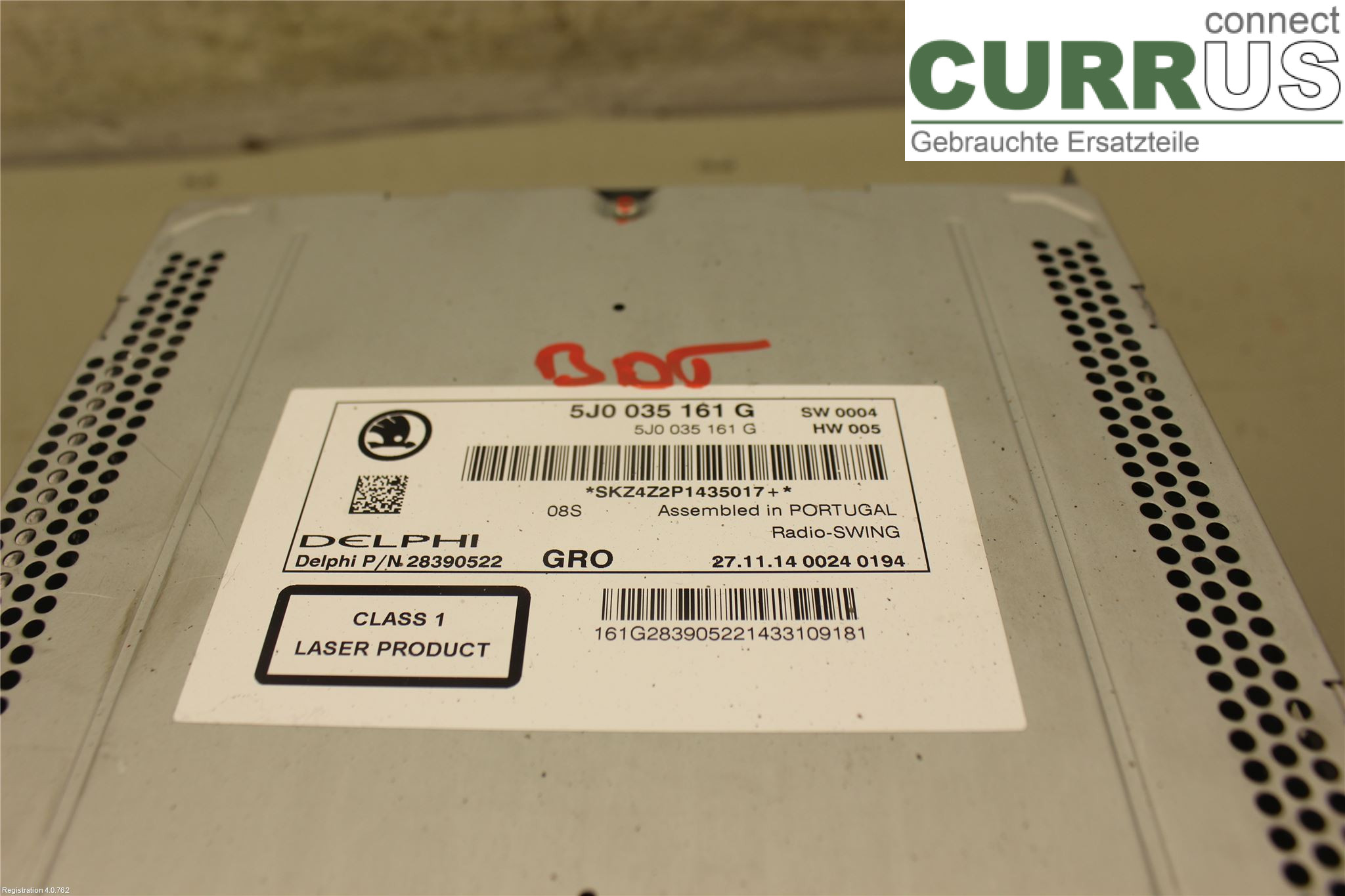 SKODA FABIA         07-14 Radio CD /Multimediapanel 5J0035161G CBZA