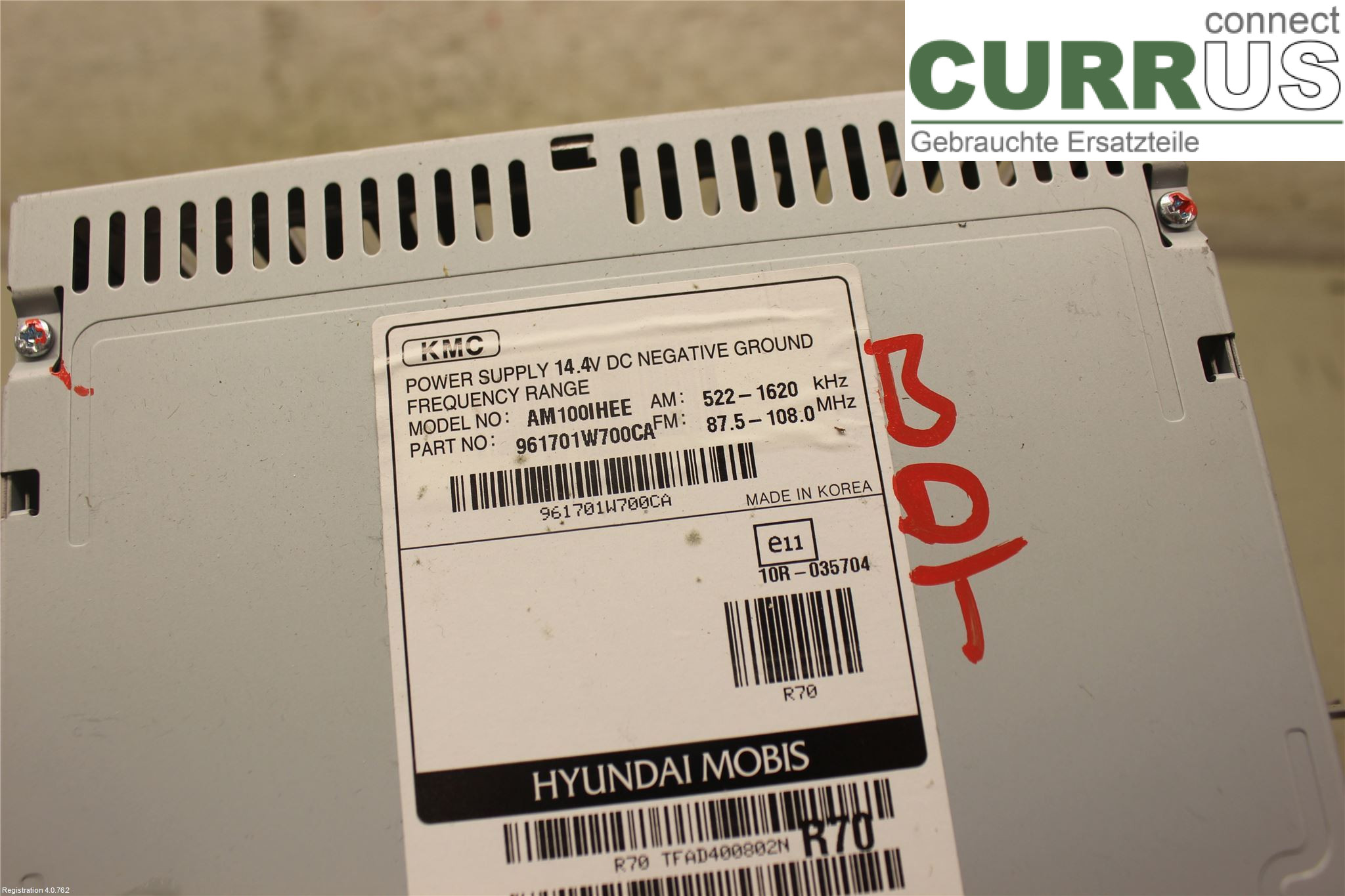 KIA RIO  12-16 Radio CD /Multimediapanel 961701W700CA G4LA