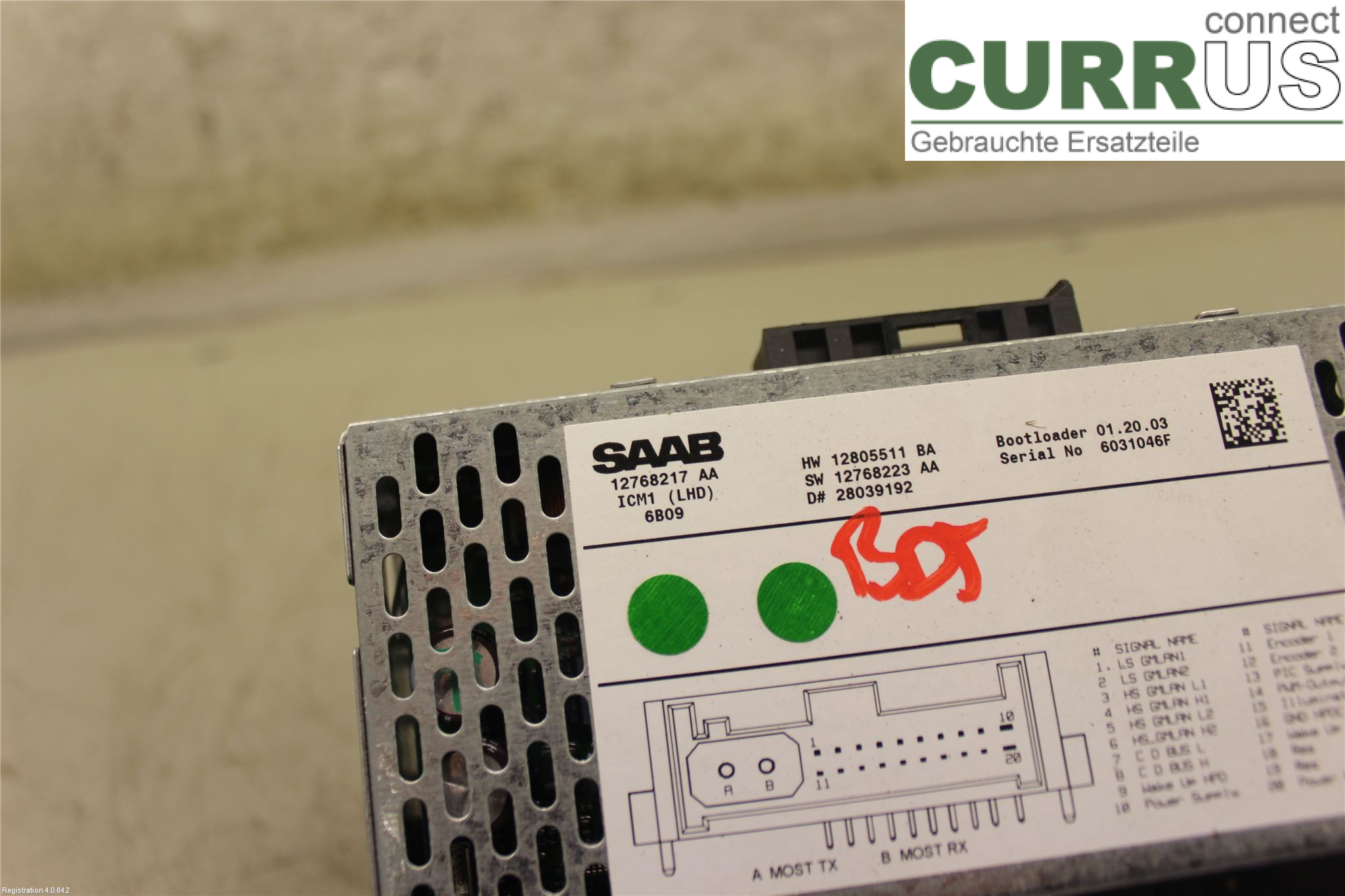 SAAB 9-3 VER 2 Radio CD / Multimedia panel 12782529 B207E