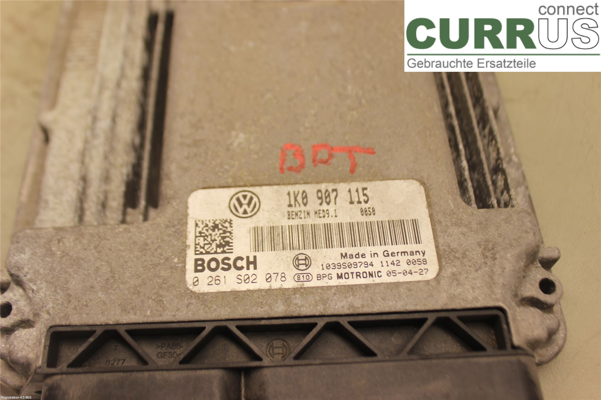 VW GOLF V      04-09 Motorens styreenhed (ECU) 1K0907115 AXX