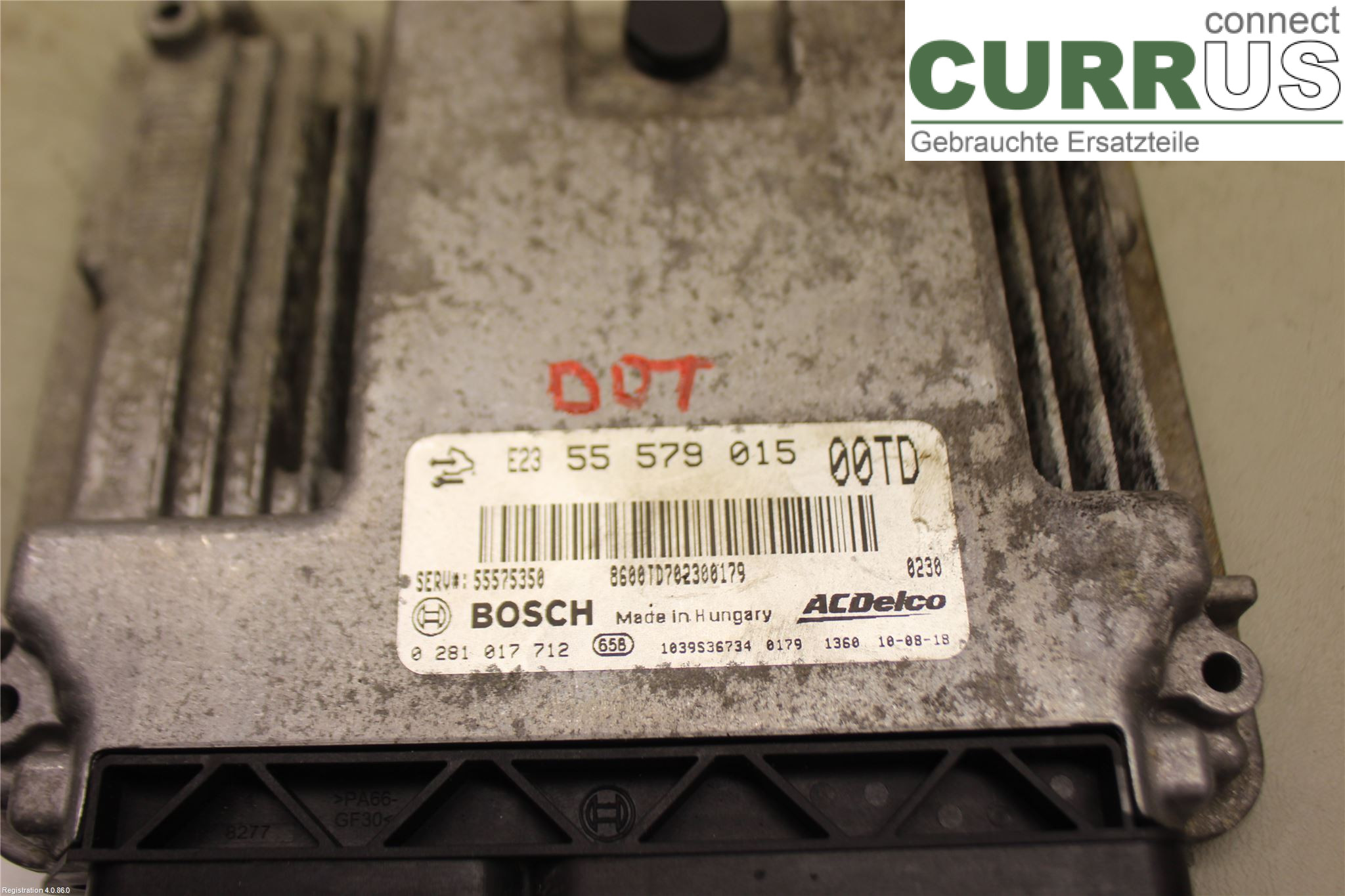OPEL CORSA D  07-14 Engine Control Unit Diesel (ECU) 55575350 A13DTR