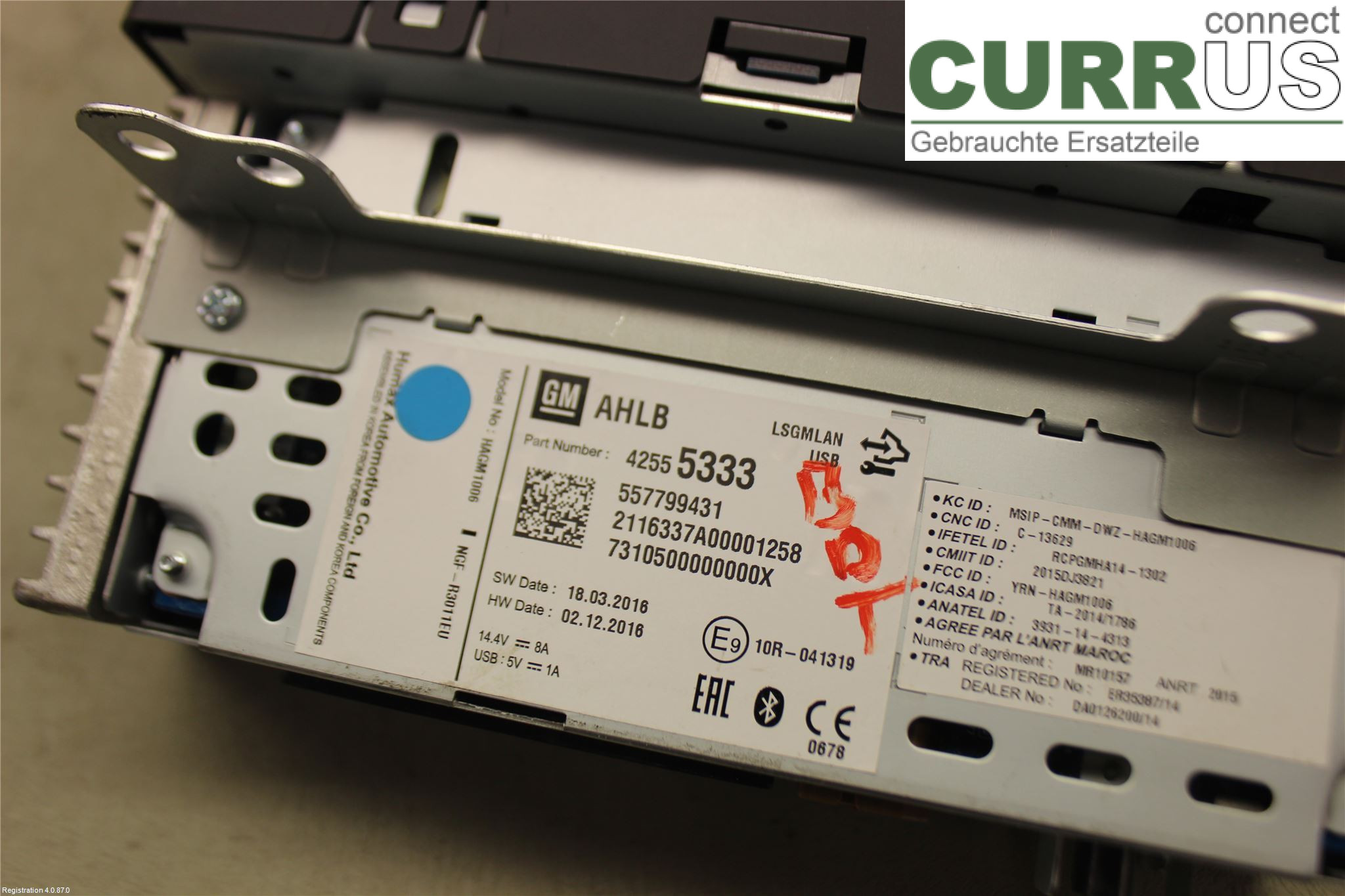 OPEL MOKKA   13-20 Radio CD / Multimedia panel 42613824 B14NET