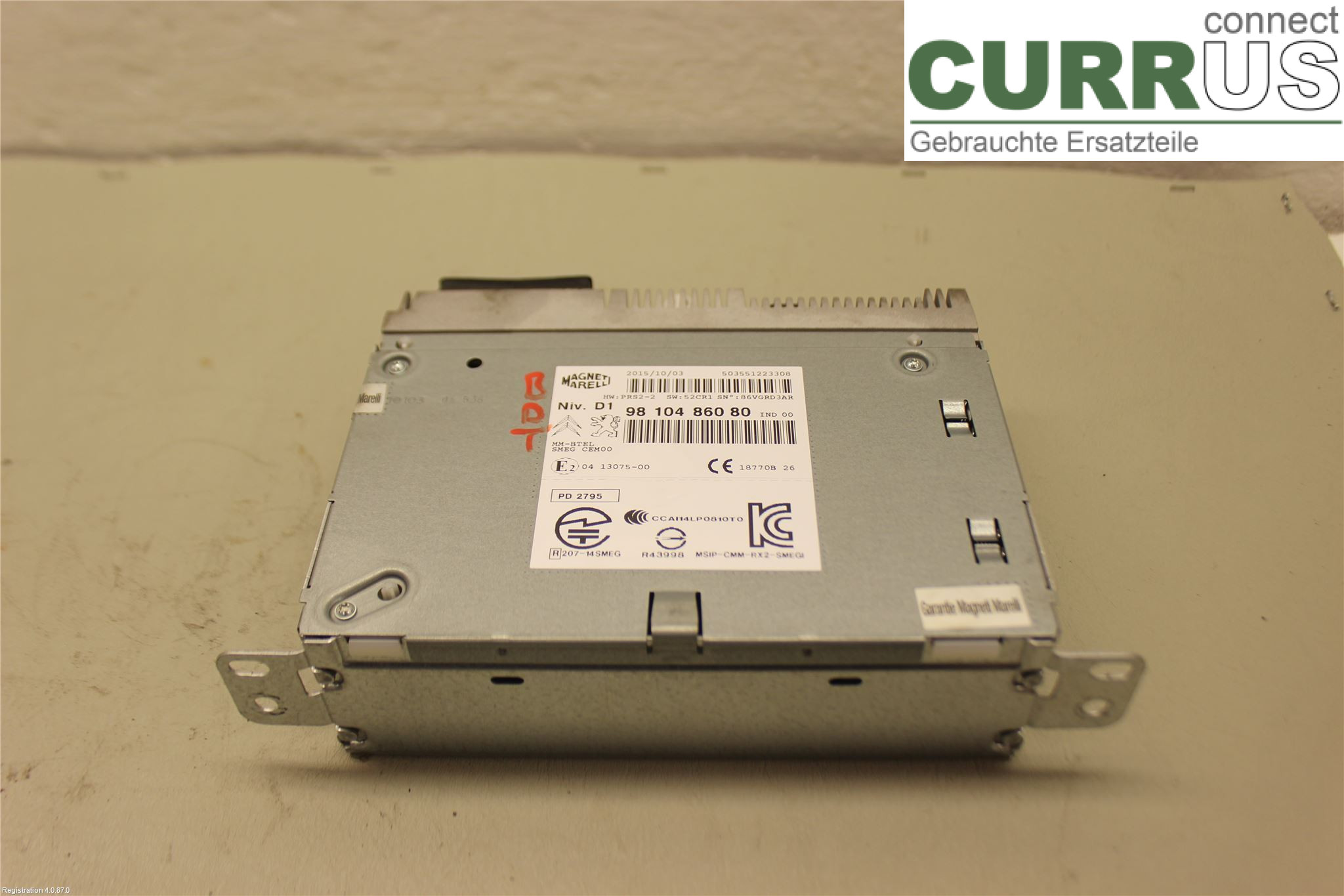 CITROEN C4 GRAND PICASSO 14-18 Radio CD /Multimediapanel 1613352580 BHZ