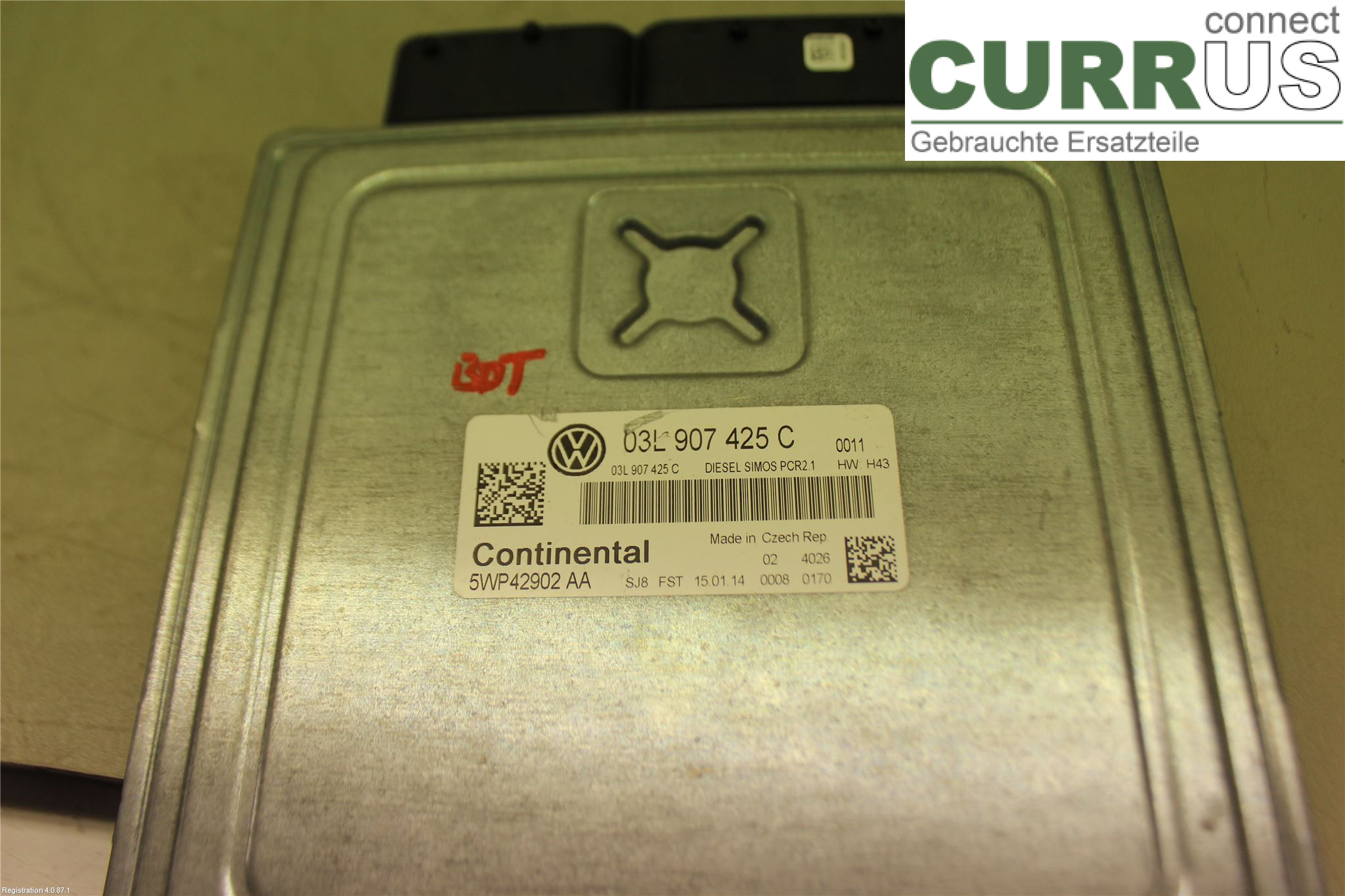 VW CADDY  11-15 Motorstyringsenhed Diesel (ECU) 03L906023TB2KC CAYE