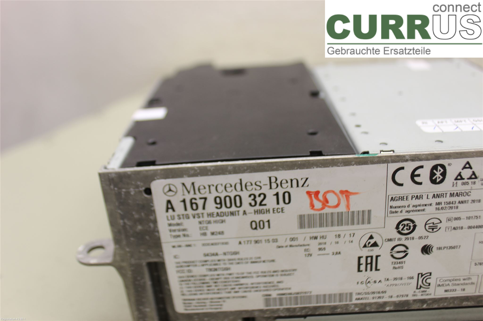 MB A-KLASS (W177) 18- Radio CD / Multimedia panel A1679000511 M282.914