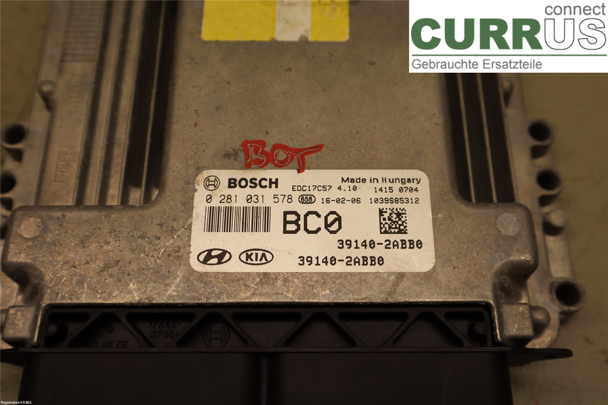 HYUNDAI ix20 Motorstyringsenhed Diesel (ECU) 391502A110 D4FB