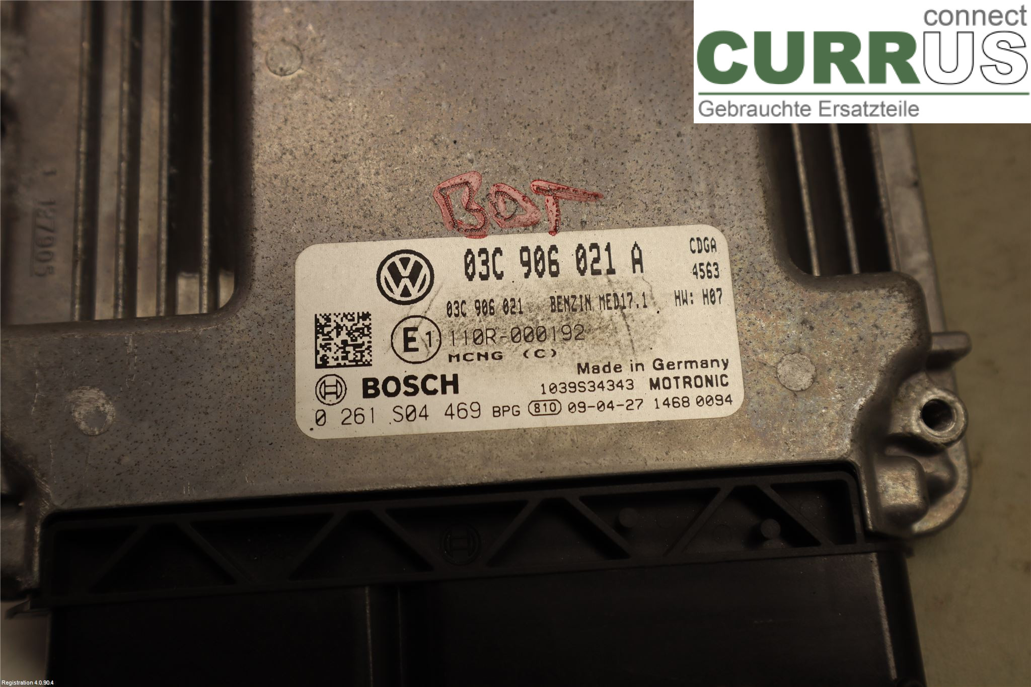 VW PASSAT      05-10 Motorens styreenhed (ECU) 03C906021A CDGA