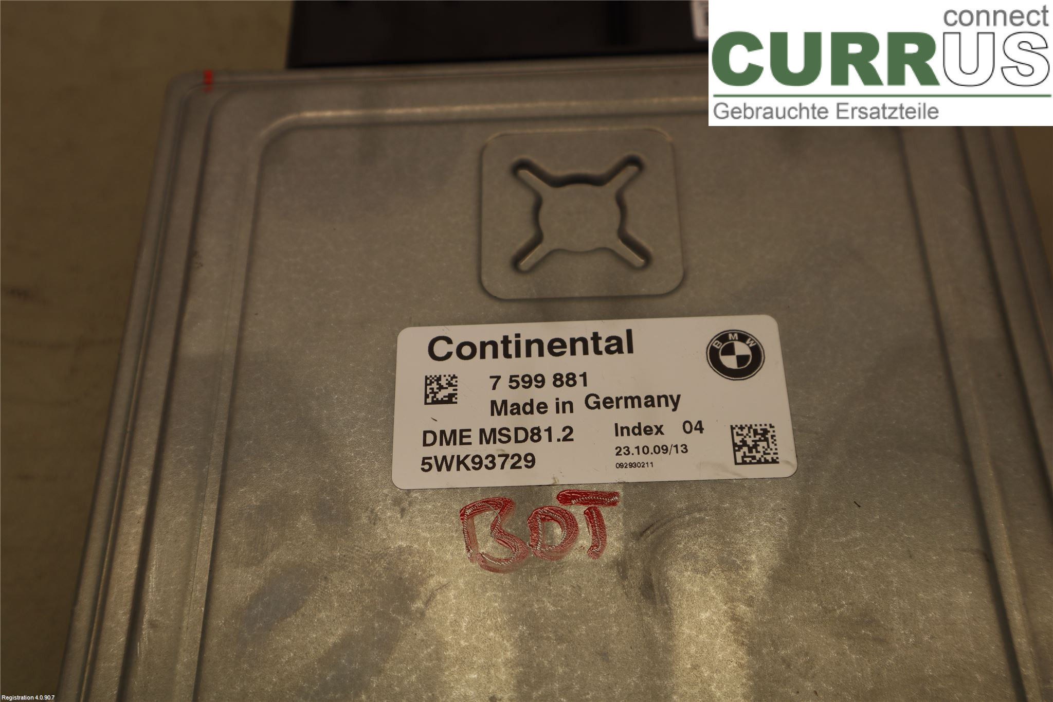 BMW 3 E90/91 SED/TOU 05-12 Motorens styreenhed (ECU) 12147640015 N43-B20A