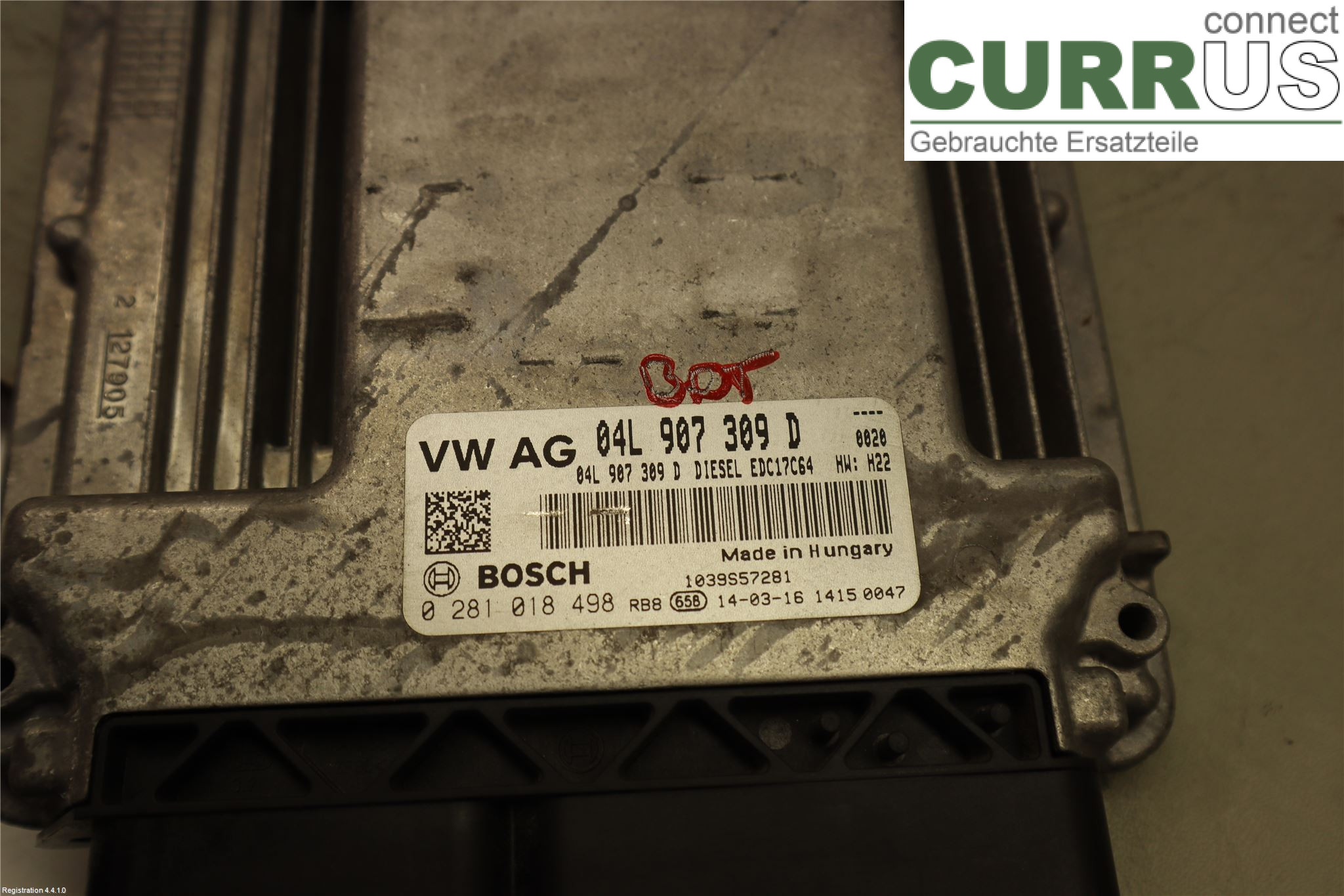 AUDI A3/S3 8V  13-20 Motorstyringsenhed Diesel (ECU) 04L906021DT8V0 CRBC