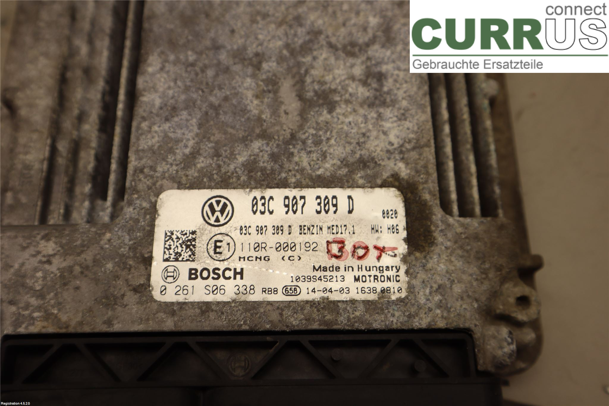 VW PASSAT  11-14 Motorens styreenhed (ECU) 03C906021T CDGA