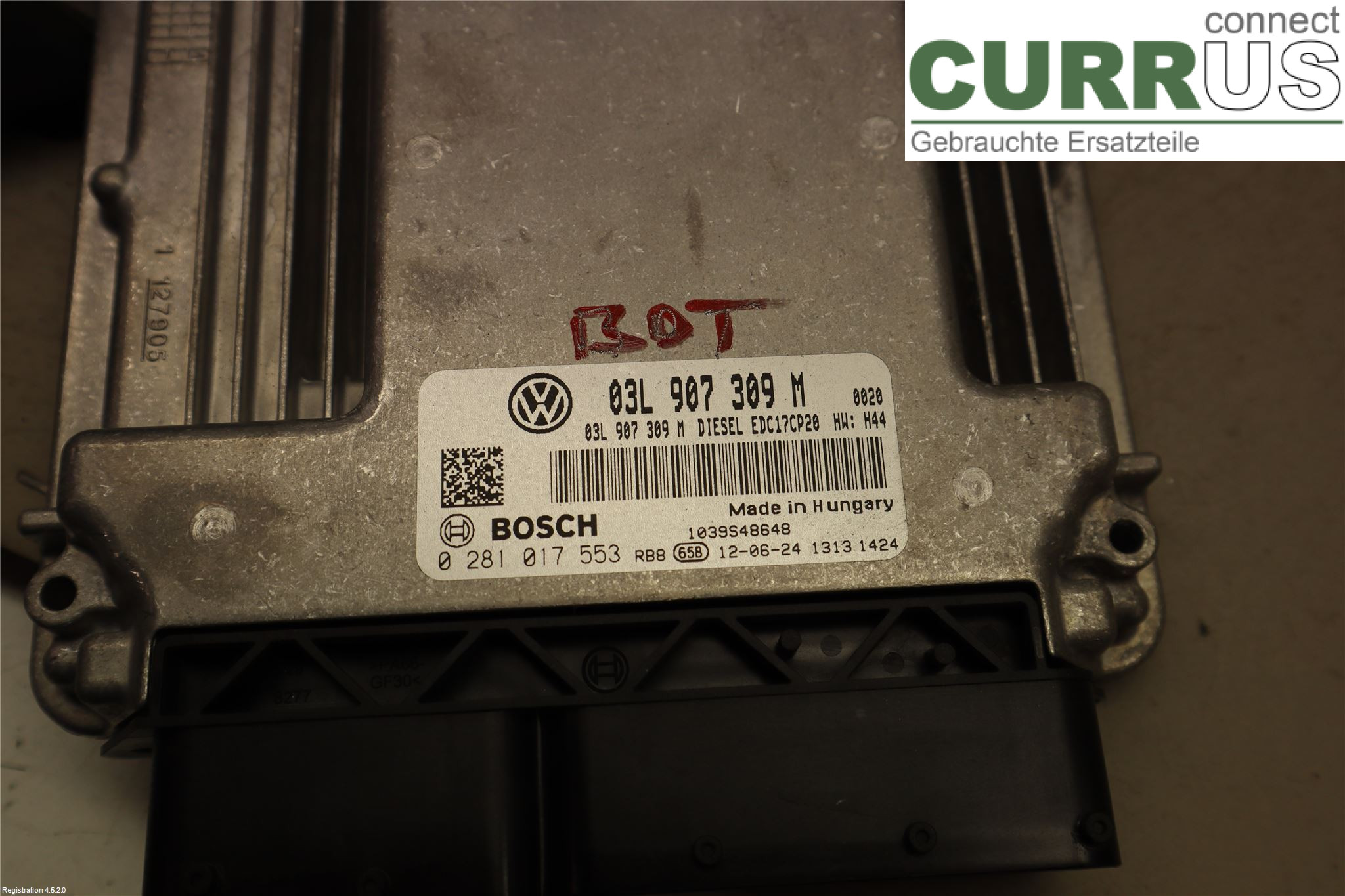 VW TRANSP/CARAVELLE 04-15 Engine Control Unit Diesel (ECU) 03L906019FM7E0 CAAC