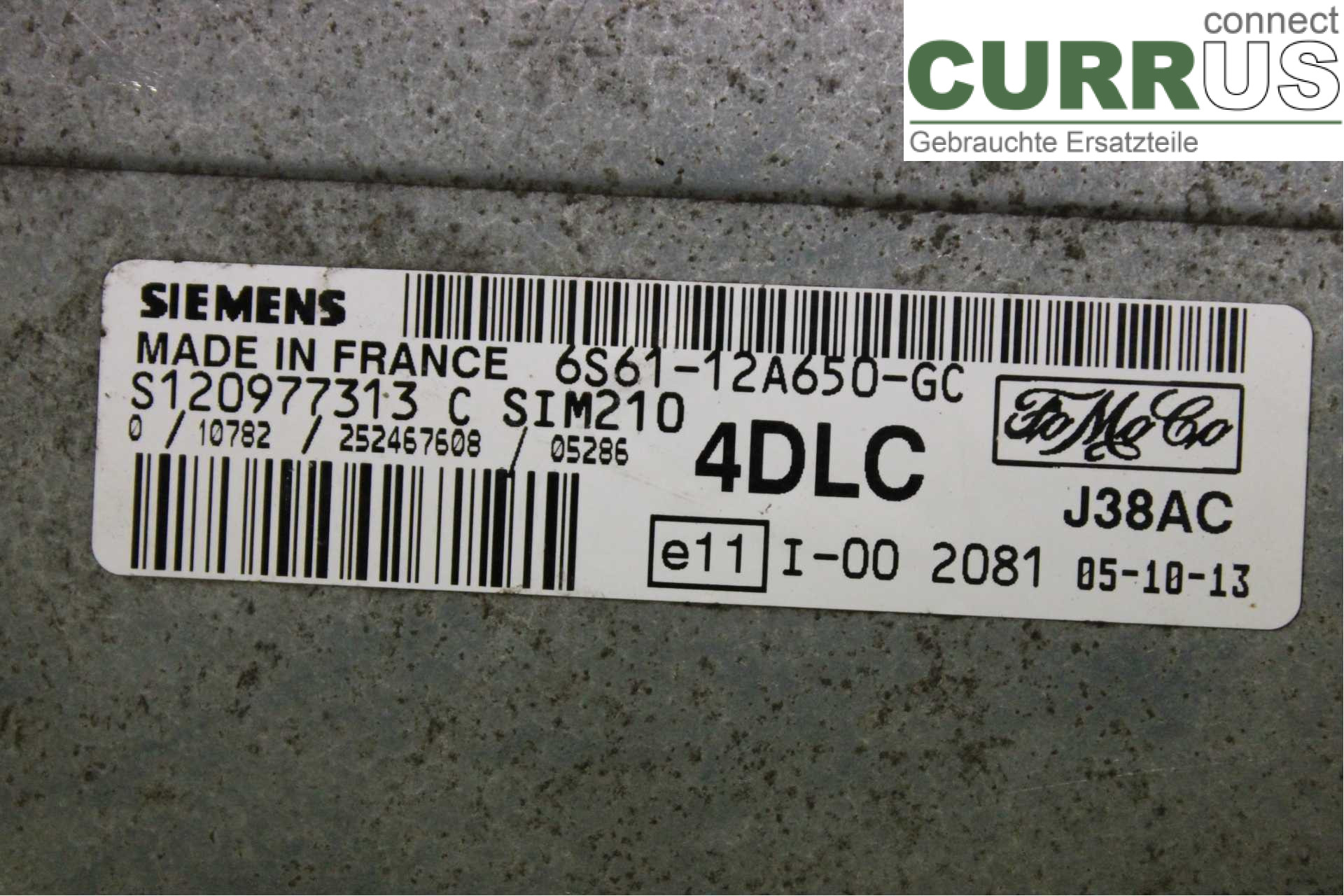 FORD FIESTA     06-08 Unité de contrôle moteur (ECU) 6S6112A650GC 1,4i/FXJA