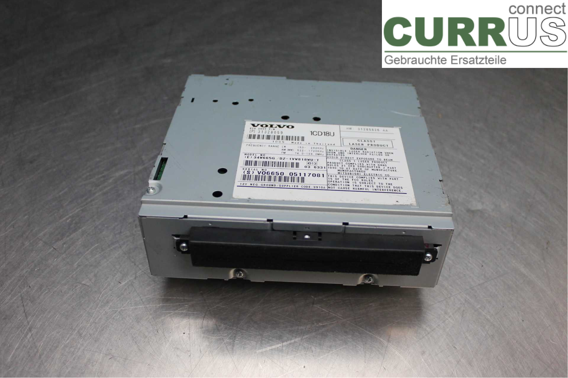 VOLVO V50 08-12 Radio CD / Multimedia panel 31328059 1,6D/D4162T