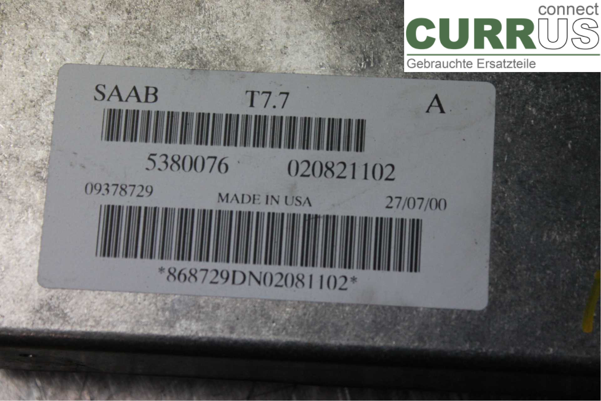 SAAB 9-5         -05  Engine Control Unit (ECU) 5380076 2,0T/B205E