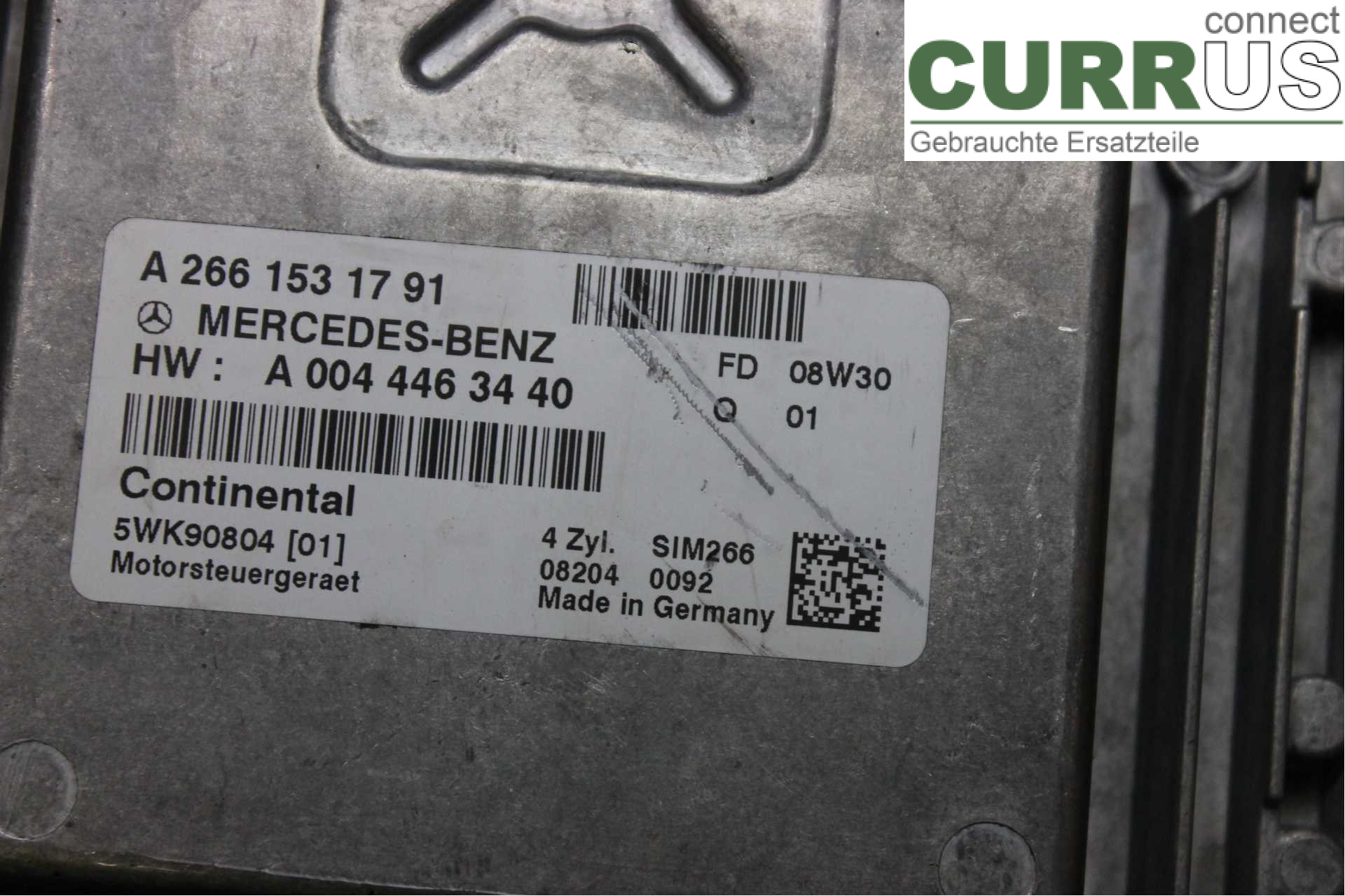 MB B-KLASS (W245)   05-12 Motorens styreenhed (ECU) A2661531791 2,0i/M266.960