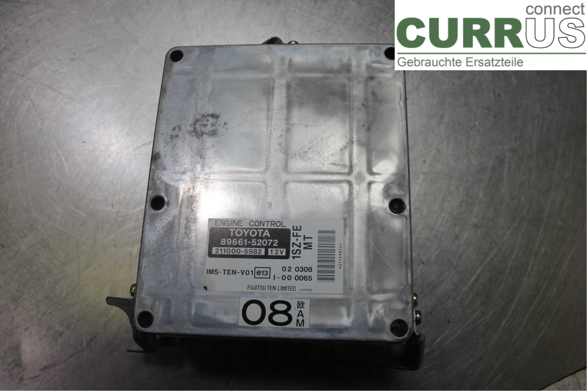 TOYOTA YARIS -03 Engine Control Unit (ECU) 8966152072 1,0i/1SZ-FE