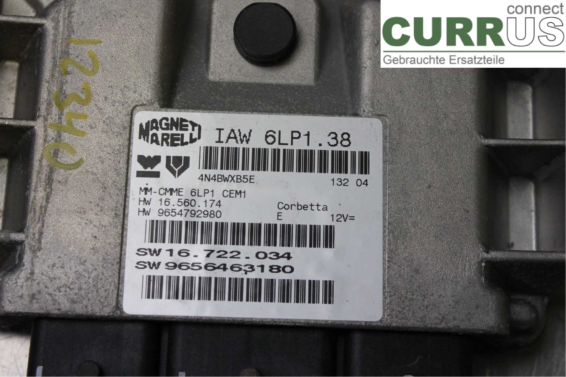 PEUGEOT 307     01-05 Motorens styreenhed (ECU) 9654792980 2,0i/RFN