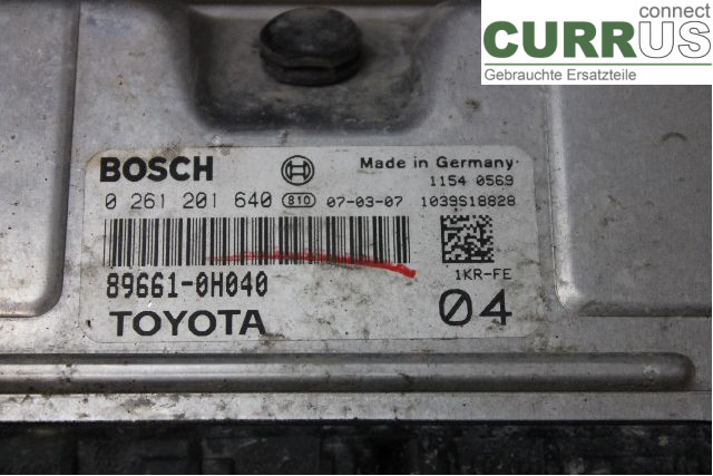 TOYOTA AYGO 06-14 Unité de contrôle moteur (ECU) 896610H040 1,0i/1KR-FE