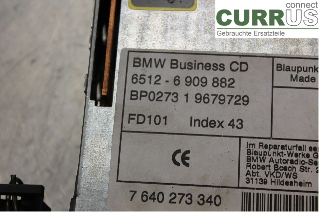 BMW 3 E46      98-05 Radio CD / Multimedia panel 65126909882 2,5i/M54-B25