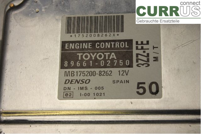 TOYOTA COROLLA 02-07 Engine Control Unit (ECU) 8966102750 1,6i/3ZZ-FE