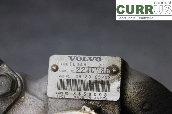 VOLVO V70      00-04 Turbo charger 8658098 2,4T/B5244T3
