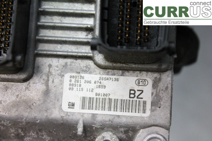 OPEL CORSA C 00-06 Engine Control Unit (ECU) 09115112 1,2i/Z12XE