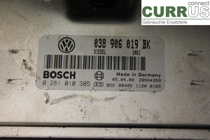 VW PASSAT      97-00 Unité de contrôle moteur (ECU) 038906019BK 1,9TDI/ATJ