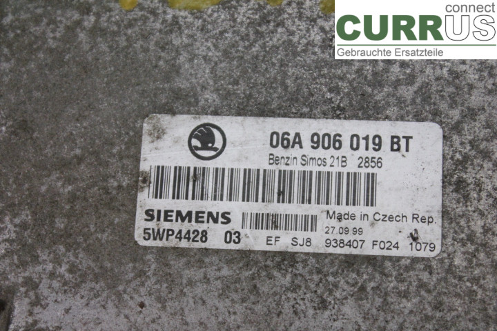 SKODA OCTAVIA    96-04  Motorens styreenhed (ECU) 06A906019BT 1,6i/AKL
