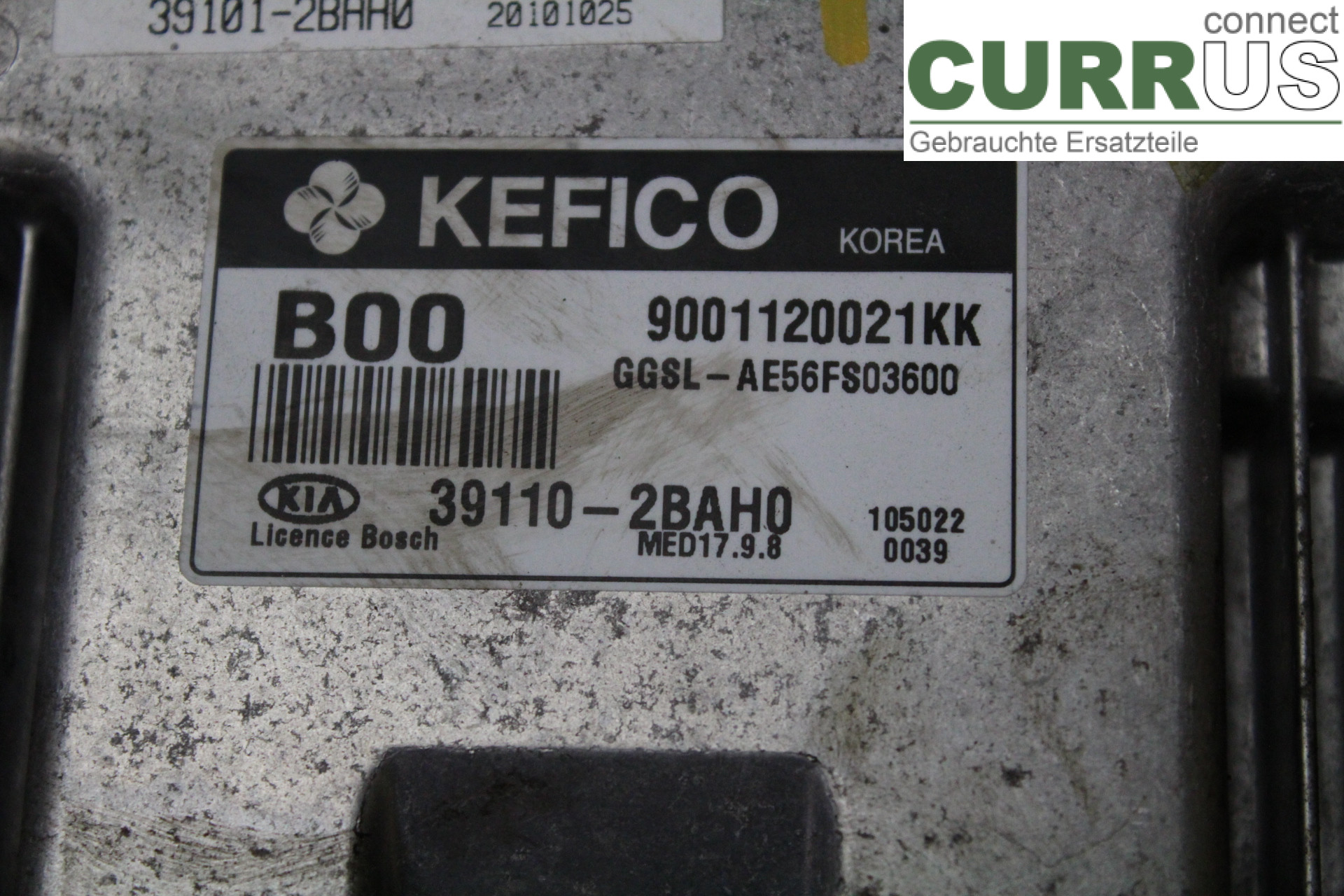 KIA SPORTAGE (SL) 11-15 Sterownik silnika (ECU) 391102BAH0 1,6GDi/G4FD
