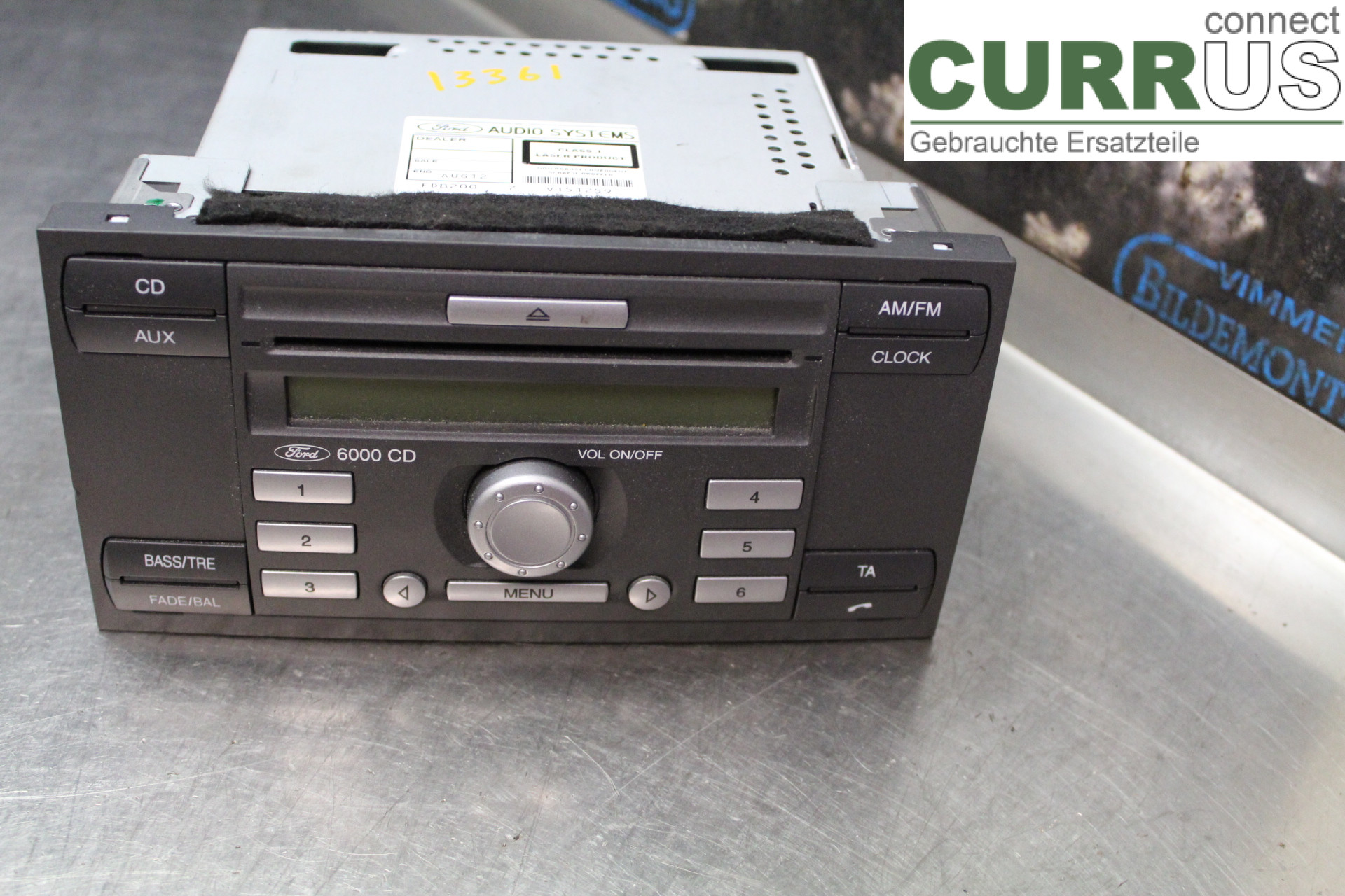 FORD FIESTA     06-08 Radio CD / panel multimedialny 6S6118C815AJ 1,4i/FXJA
