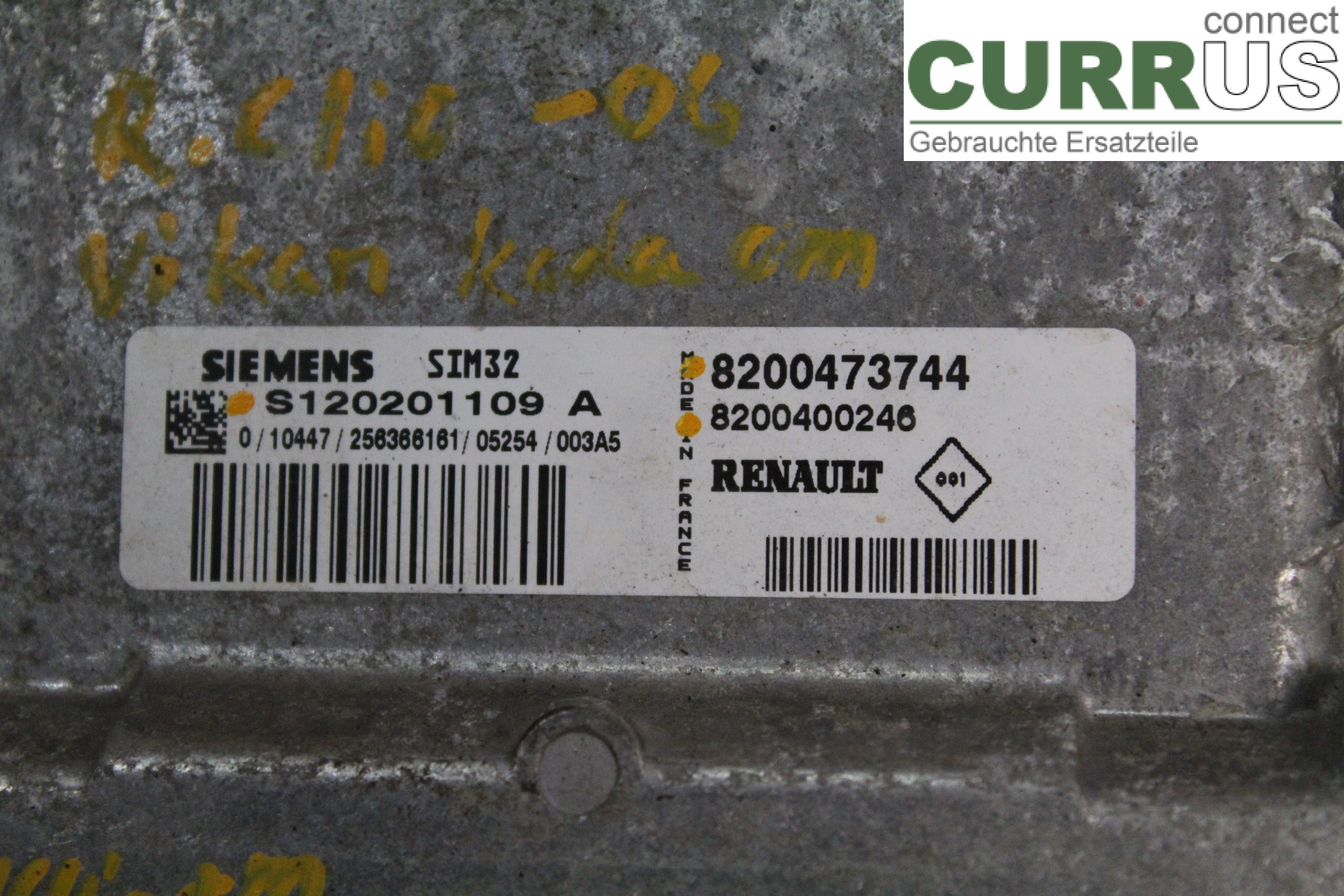 RENAULT CLIO II    01-08 Unité de contrôle moteur (ECU) 8200400246 