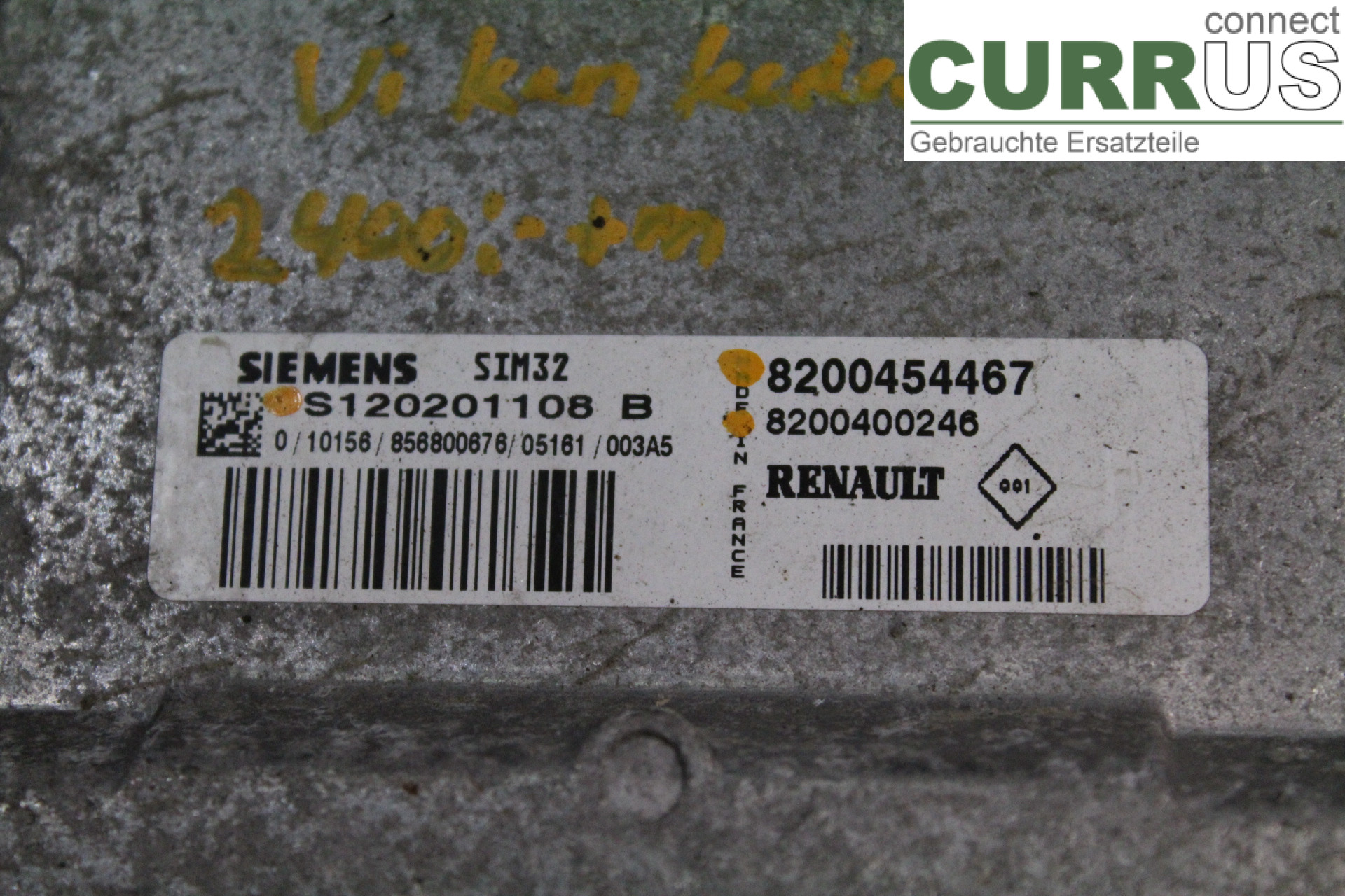RENAULT CLIO II    01-08 Unité de contrôle moteur (ECU) 8200400246 
