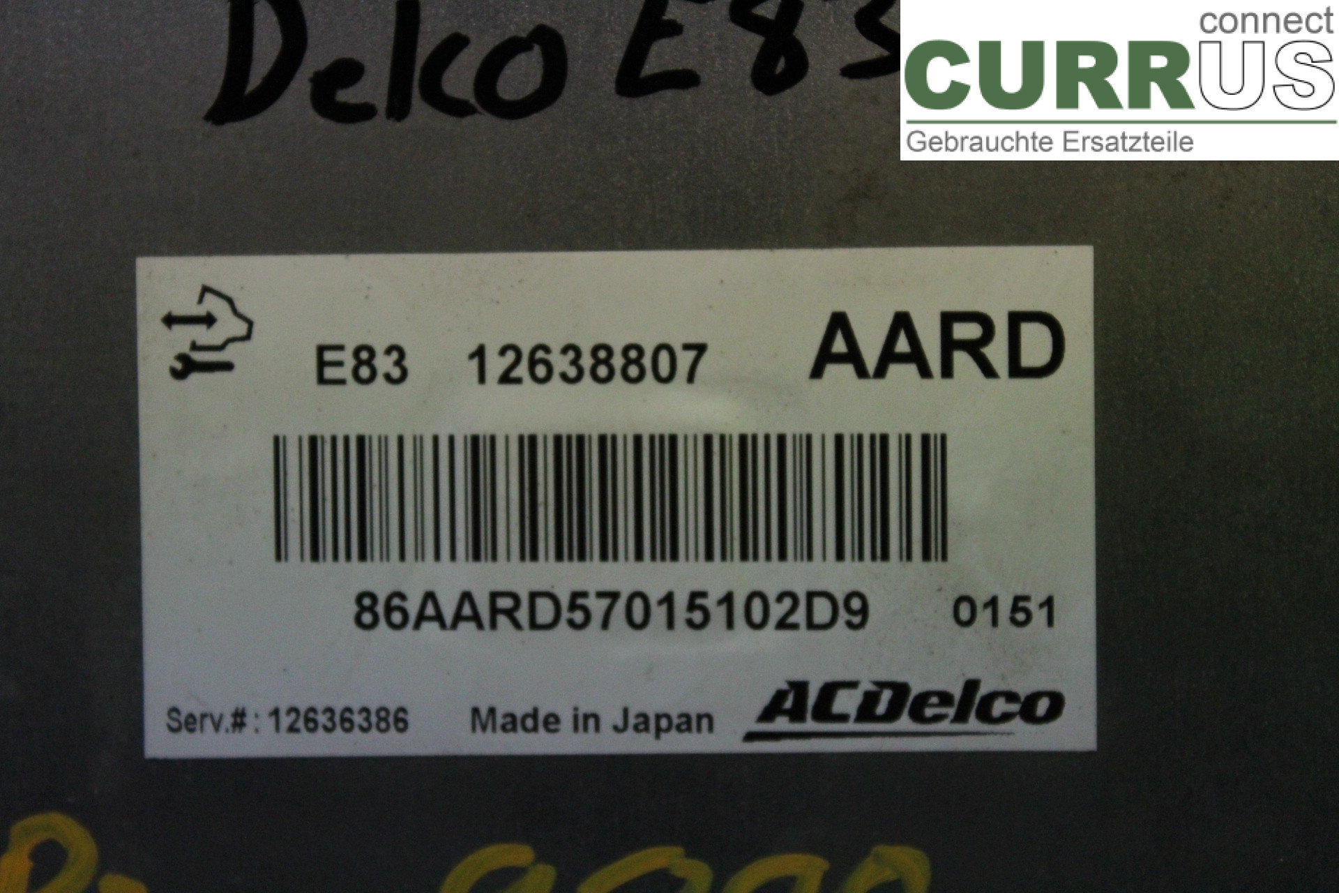 OPEL ASTRA  J    10-15 Unité de contrôle moteur (ECU) 12638807AARD 1,6T/A16LET